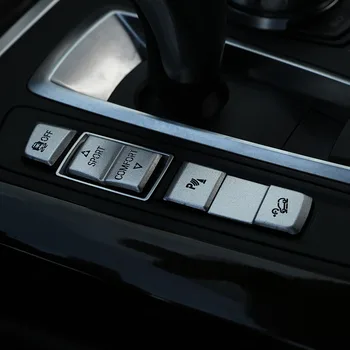 Za BMW X5 X6 F15 F16 2014-2018 Avto styling Aluminij Zlitine srebra vožnja avtomobila gumb mode dekoracijo Nalepke Avto Dodatki
