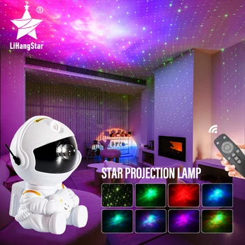 LED Astronavt Star Projektor auror Projekcija Noč Svetlobe USB Polnjenje Spalnica Dekorativni Vzdušje Svetlobe Otrok Darilo Stranka
