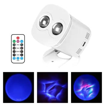 6W RGB, USB Projektor LED Zvok/Daljinski upravljalnik Laser Starshine Aurora Vesolje Luči Doma Bar Stranka Nočno Razsvetljavo Otrok Dar, Lučka