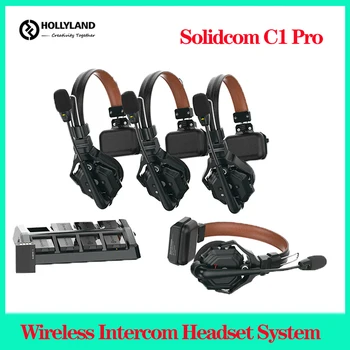 Hollyland Solidcom C1 Pro Brezžična Interkom Slušalke Sistema ENC Šumov za Cerkev Brnenje Proizvodnje Ekipa Sporočilo