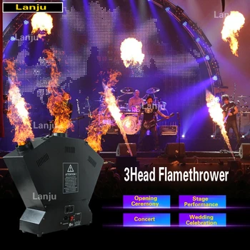 Strokovno metalec ognja 3 glavo fan-oblikovane res plamen pralni koncert bar DJ nočni klub svate DMX fazi vzdušje rekviziti