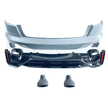 Tovarniško Najnovejšo Nadgradnjo A6 C8 Car Body Kit Difuzor RS6 Zadnji Odbijač Zadaj Ustnice Rep Grlo za Audi A6 C8 2019-2023