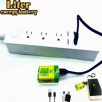 1200mAh 9V USB za Polnjenje Lipo Baterije Za mikrofon RC Fotoaparat Brnenje Pribor Banka moč mobilnega phon