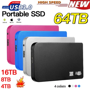 Prenosni SSD 500 GB Zunanji Trdi Disk 1TB 2TB USB3.0 Skladiščenje Združljiv za Prenosni računalniki, Pametni telefon, PC, MAC TV