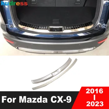 Za Mazda CX CX9-9 2016 2017 2018 2019 2020 2021 2022 2023 Nerjavno Avto Zadaj Prtljažnik Odbijača Kritje Trim vrata prtljažnika Vrata Polico Ploščo