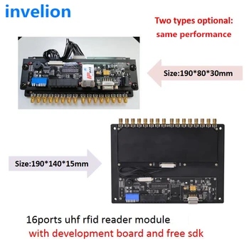 Sredstva/upravljanje zalog dolgo vrsto uhf rfid reader modul Impinj R2000 čip z 16ports SMA za blago sledenje