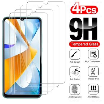 4PCS 9H Kaljeno Steklo Ohišje Za Xiaomi Poco C40 6.71
