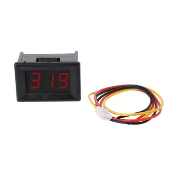 Digitalni Voltmeter za Dc 0-100V 0.36 Palčni Tri Žice, Tester Napetosti Meter LED Zaslon Prestavo za Funkcijo za Zaščito Du