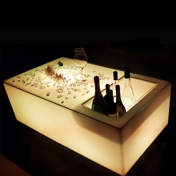 Nočni klub plastika led kava bar tabela vedro z ledom