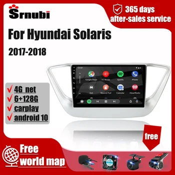 Za Hyundai Solaris 2 Verna 2017 2018 Avto Radio Večpredstavnostna Video Predvajalnik Navigacija 2Din Carplay DVD Zvočnik, Audio Stereo Android