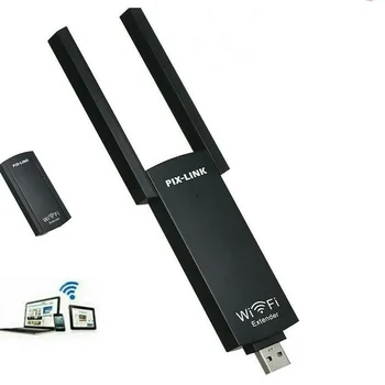 300Mbps Mini Prenosni Wirless USB WiFi Vmesnik Omrežja Wi-Fi Extender Range Expander Usmerjevalnik 802.11 B/g /n z Dvojno Anteno