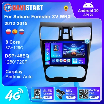 NAVISTART Android 10 Za Subaru Gozdar XV WRX 2012-2015 Avto Radio, WIFI 4G Večpredstavnostna Video Predvajalnik Navigacija GPS Ni DVD-2 Din