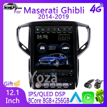 Yoza Carplay avtoradia Za Maserati Ghibli 2014-2019 Android11 Zaslon na Dotik Multimedijski Predvajalnik, GPS Navigacija Stereo WIFI 4G