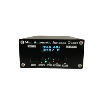 CGJ-100 1.8-30Mhz Mini Avtomatski Antenski Tuner Z 0.91 Palčni OLED Zaslon Za 5-100W Kratkotalasni Radio Postaje