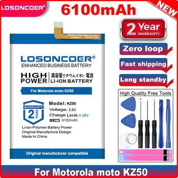 LOSONCOER 6100mAh KZ50 Baterija Za Motorola Moto KZ50 Za Motorola Moto G8 Moto Eno Zoom XT2010-1