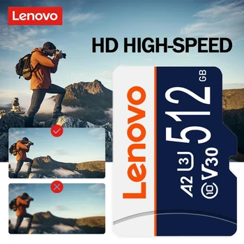 Vrh Lenovo Prvotno Mikro Mini SD TF Flash Kartice 128G 256GB Hitro-Hitro Pomnilniško Kartico Ultra Za Igre 512GB Pametni Adapter