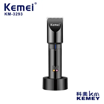 kemei hair trimmer KM-3293 USB polnilne lase clipper frizuro pralni olje glavo clipper graviranje zob frizer LCD