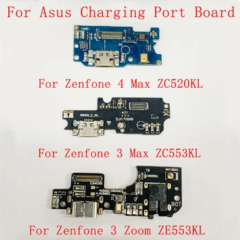 Polnjenje prek kabla USB Priključek Odbor Flex Kabel Za Asus Zenfone 4 Max ZC520KL Zenfone 3 Max ZC553KL Zenfone 3 Zoom ZE553KL