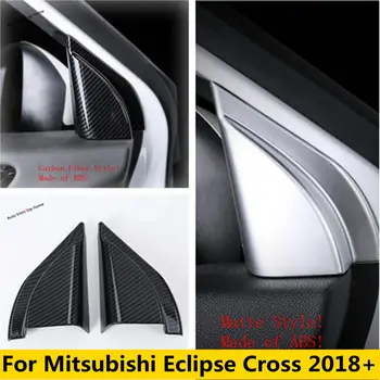ABS Notranji Steber Post Trikotnik Kritje Trim Fit Za Mitsubishi Eclipse Križ 2018 - 2022 Mat / Ogljikovih Vlaken Videz Dodatki