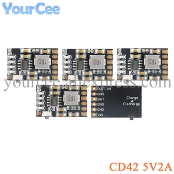 5pcs MH-CD42 CD42 DC 5V 2.1 Mobilni Moč Diy Modul 3.7/4,2 V polnjenja/Praznjenja(povečanje)/baterije zaščita/kazalnik Odbor